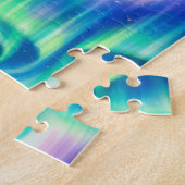 Puzzle Aurore Boréale Motif Abstrait (Côté)