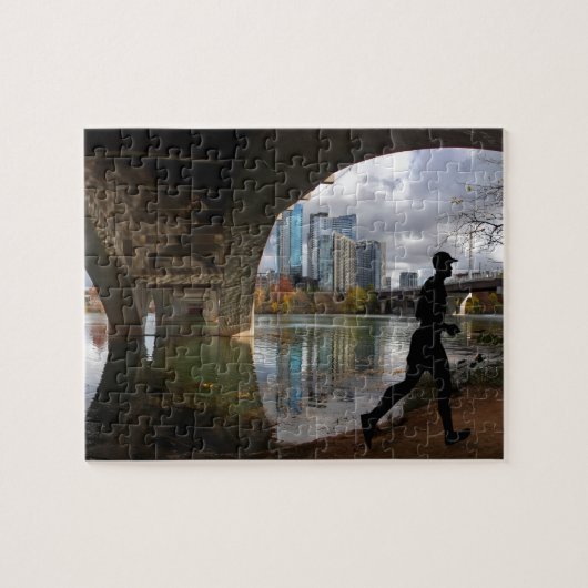 Puzzle Austin Texas Lady Bird Lake Trail Runer (Horizontal)