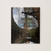 Puzzle Austin Texas Lady Bird Lake Trail Runer (Vertical)