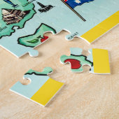 Puzzle Australia Illustrated Map 11x14 (Côté)