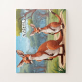 Puzzle Australian Adventure avec Little Kangaroos (Vertical)