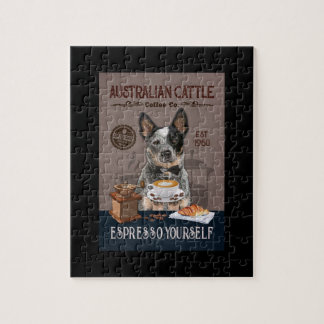 Puzzle Australian Cattle Dog Coffee Club Amoureux des chi