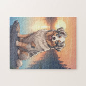Puzzle Australian Shepherd dog (Horizontal)
