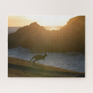 Puzzle Australie Kangaroo Sunset Photo, 520