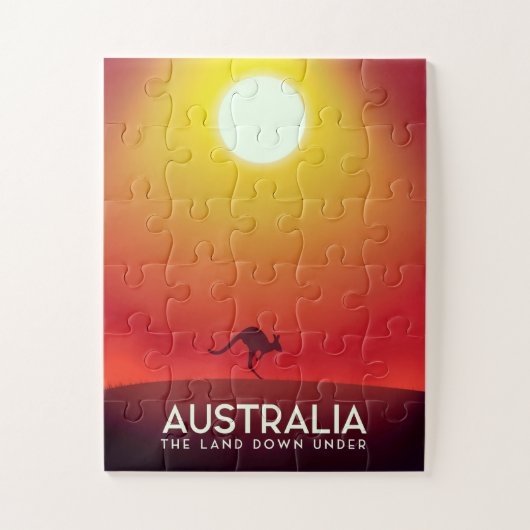 Puzzle Australie "La terre d'en bas" impression de vacanc (Vertical)