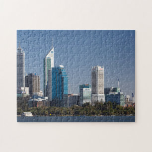 Puzzle Australie, Perth, ciel de la ville depuis la riviè