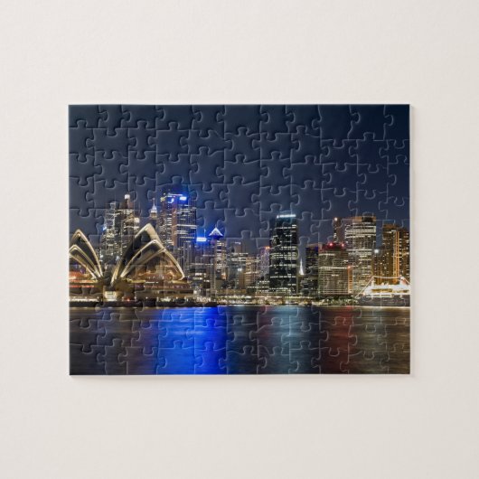 Puzzle Australie, Sydney. Skyline avec l'Opéra vu (Horizontal)