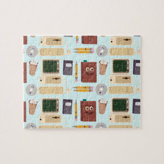Puzzle Auteur Outils rétros Cartoon Motif amusant