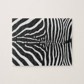 Puzzle Authentic Zebra Skin Print - noir blanc strié (Horizontal)