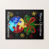 Puzzle Autism Christmas Bauble (Horizontal)