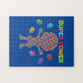 Puzzle Autisme, super puissance (Horizontal)