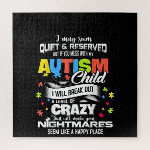 Puzzle Autiste  L'Autisme Enfant Je Vais Séparer Un Nive