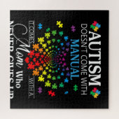 Puzzle Autiste | L'autisme ne vient pas avec le manuel (Horizontal)