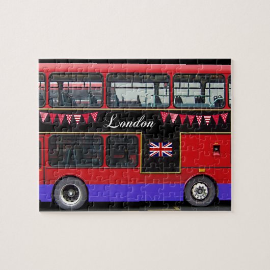 Puzzle Autobus rouge double Decker de Londres (Horizontal)