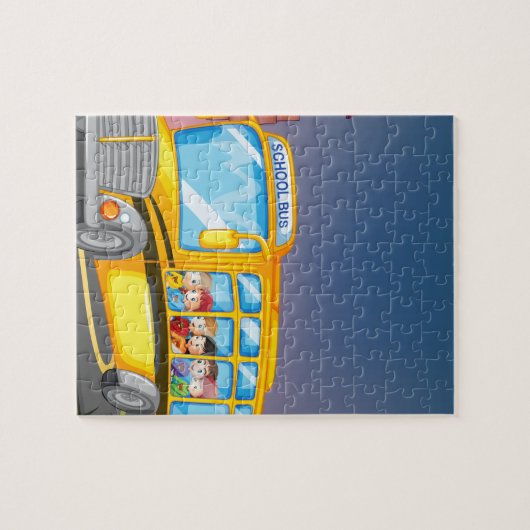 Puzzle Autobus scolaire (Horizontal)