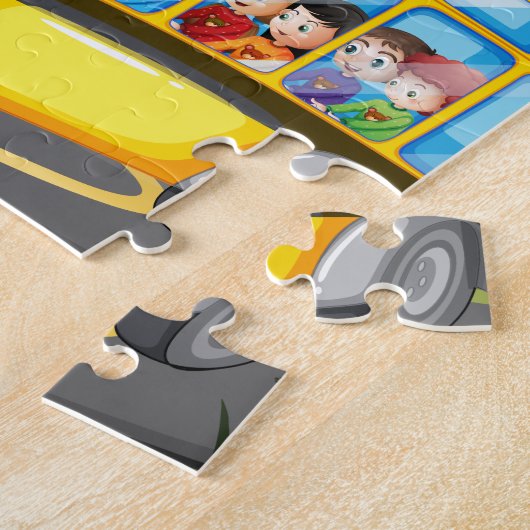 Puzzle Autobus scolaire (Côté)