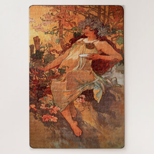 Puzzle Automne 1896 : Un Art Nouveau de Mucha