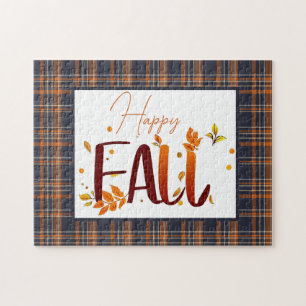 Puzzle automne/automne/feuille/plaid