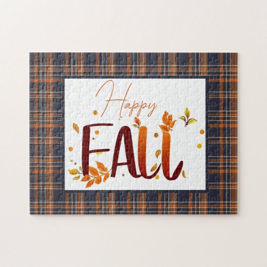 Puzzle automne/automne/feuille/plaid (Horizontal)