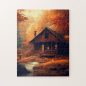 Puzzle Automne/Automne/Halloween/Peinture rustique (Vertical)