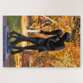 Puzzle Automne de Central Park : Statue 02 de Romeo et de (Horizontal)