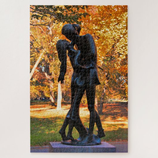 Puzzle Automne de Central Park : Statue 02 de Romeo et de (Vertical)