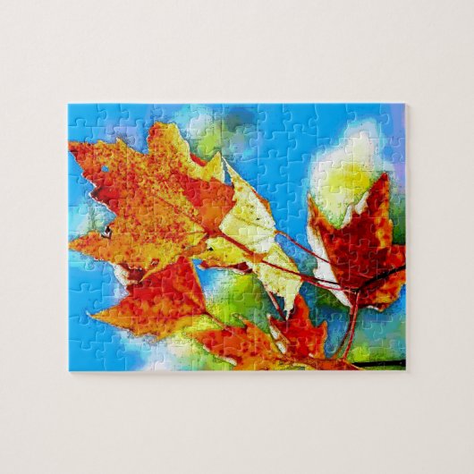 Puzzle Automne Feuilles en chute (Horizontal)