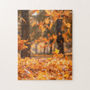 Puzzle Automne Feuilles en chute