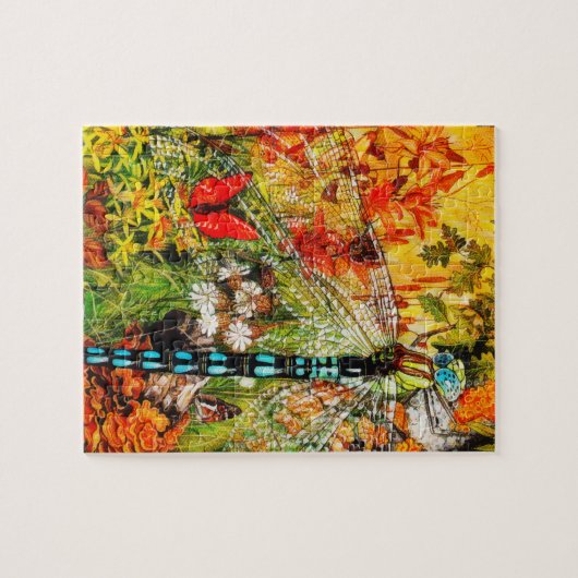 Puzzle Automne Forêt sauvage dragon Voler (Horizontal)