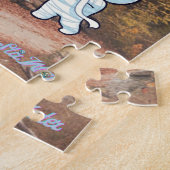 Puzzle automne oranger heureux Halloween chalet coucher d (Côté)