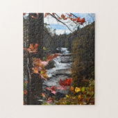 Puzzle Automne photo de la cascade de Caroline du Nord (Vertical)