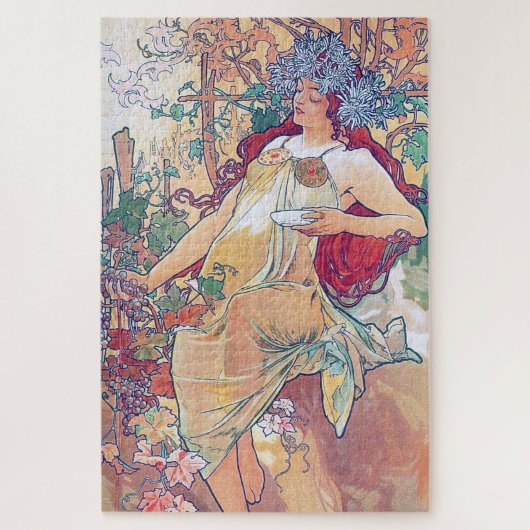 Puzzle Automne (Quatre Saisons), Alphonse Mucha (Vertical)