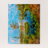 Puzzle Automne sur le fleuve (Vertical)