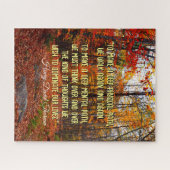 Puzzle Automne Woods New Hampshire Citation Motivationnel (Horizontal)