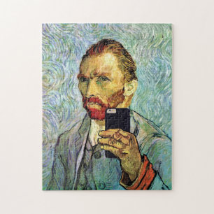 Puzzle Autoportrait de Vincent Van Gogh avec selfie au té