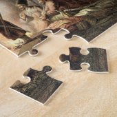 Puzzle Autour du feu de camp (litho de couleur) (Côté)