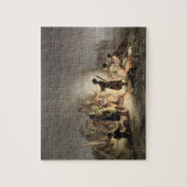 Puzzle Autour du feu de camp (litho de couleur) (Vertical)