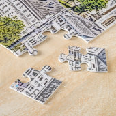 Puzzle Autriche - dessin Salzbourg 1 (Côté)