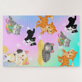 Puzzle avec 3 chatons 1014 pièces (Horizontal)