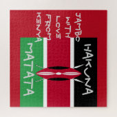 Puzzle Avec amour du Kenya Jambo Hakuna Matata (Horizontal)