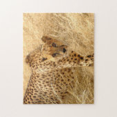 Puzzle avec boîte cadeau/Cheetah (Vertical)