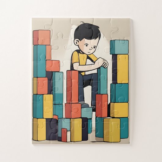 Puzzle avec boîte cadeau pour enfant (Vertical)