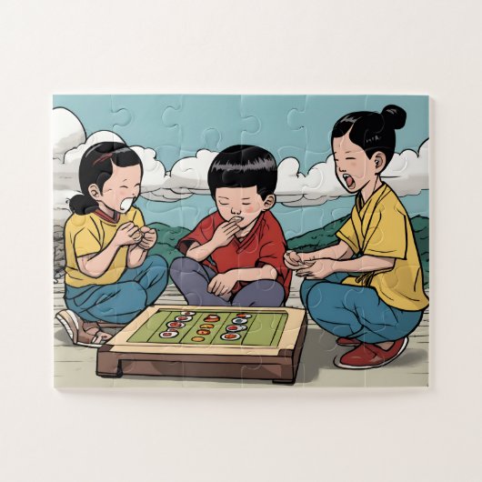 Puzzle avec boîte cadeau pour enfant (Horizontal)