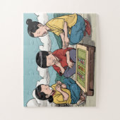 Puzzle avec boîte cadeau pour enfant (Vertical)