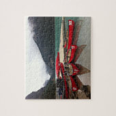 Puzzle avec canons canadiens sur le lac (Vertical)