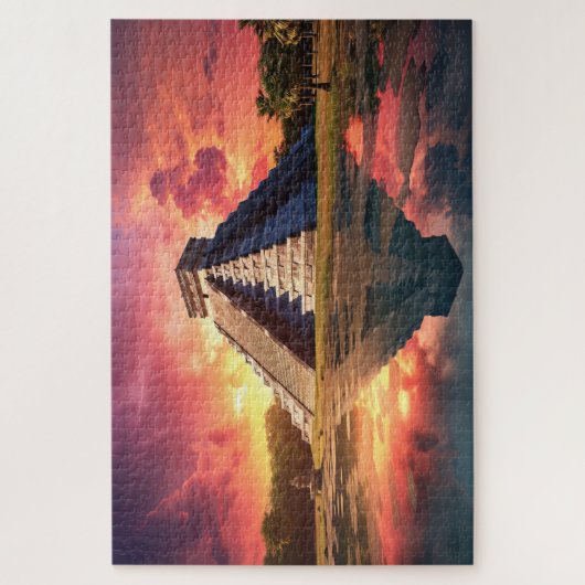 Puzzle avec Chichen Itza, Mexique. (Vertical)