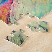 Puzzle avec Dame Oiseau Colorée (Côté)
