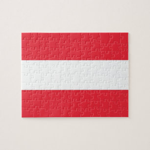 Puzzle avec Drapeau d'Autriche