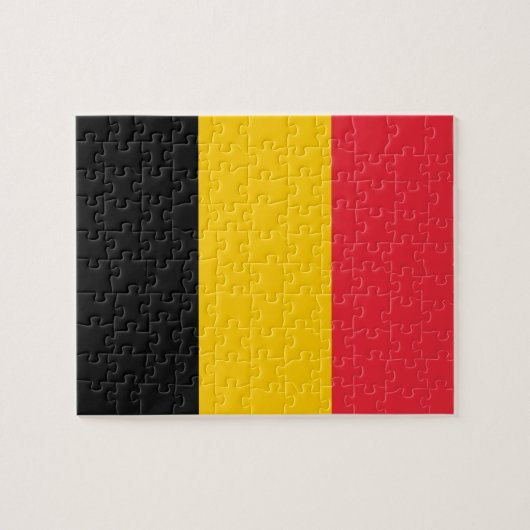 Puzzle avec Drapeau de Belgique (Horizontal)