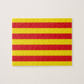 Puzzle avec Drapeau de Catalogne, Espagne (Horizontal)